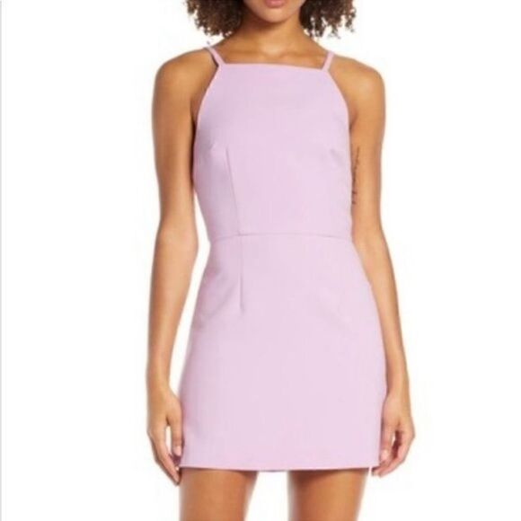 French Connection Whisper‎ Light Lavender Sheath Dress Size 10 - Picture 5 of 10